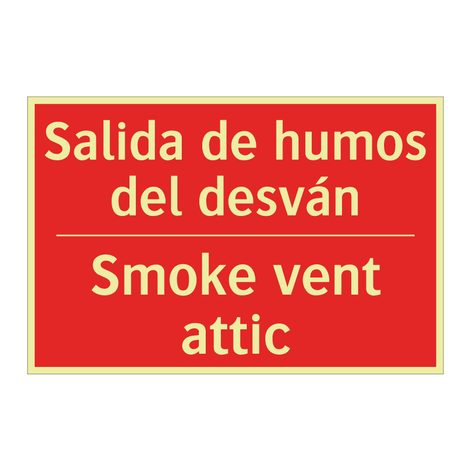 Salida de humos del desván - Smoke vent attic
