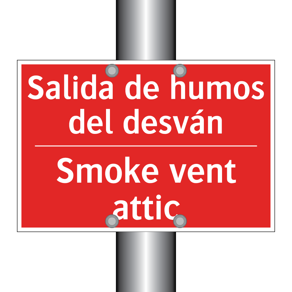 Salida de humos del desván - Smoke vent attic