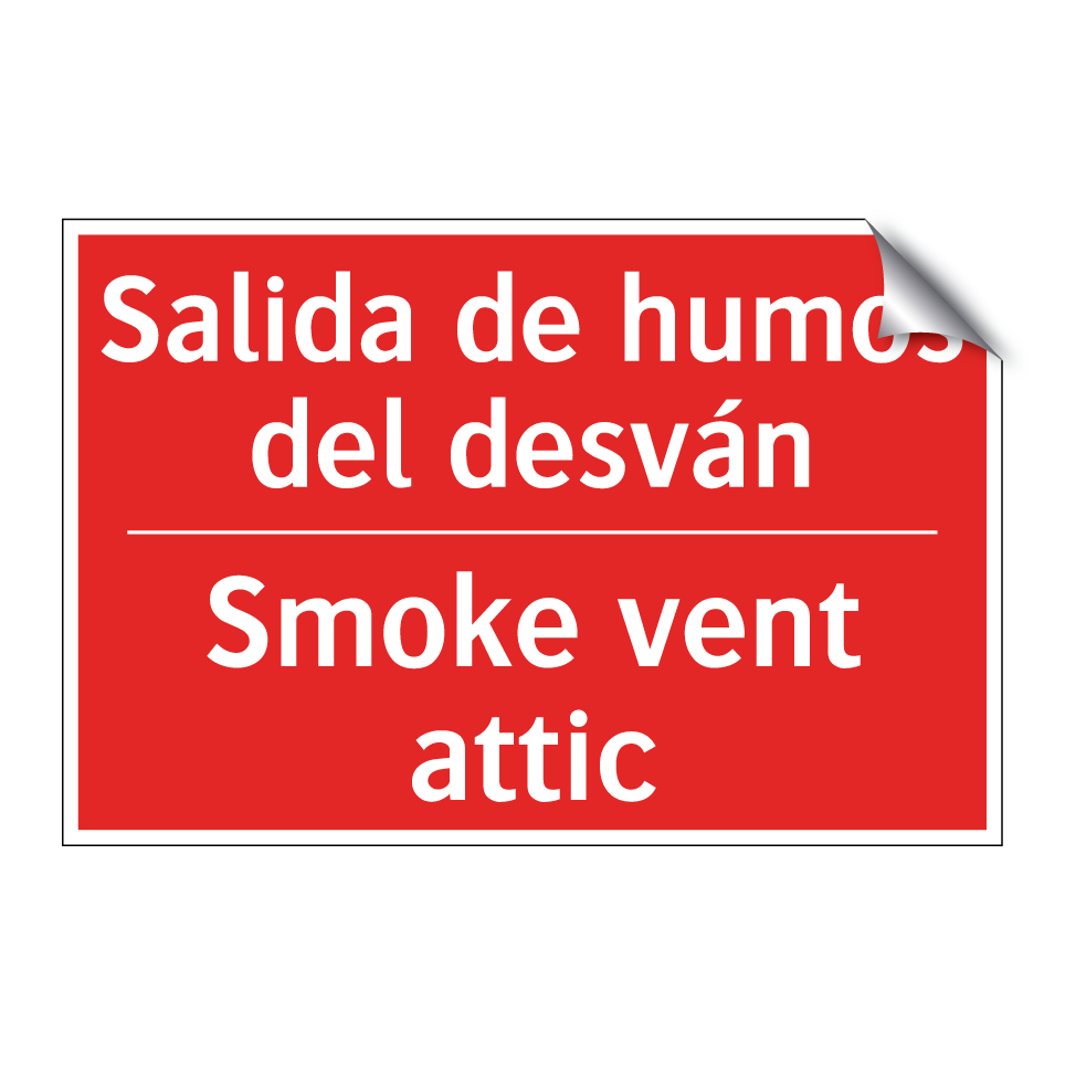Salida de humos del desván - Smoke vent attic