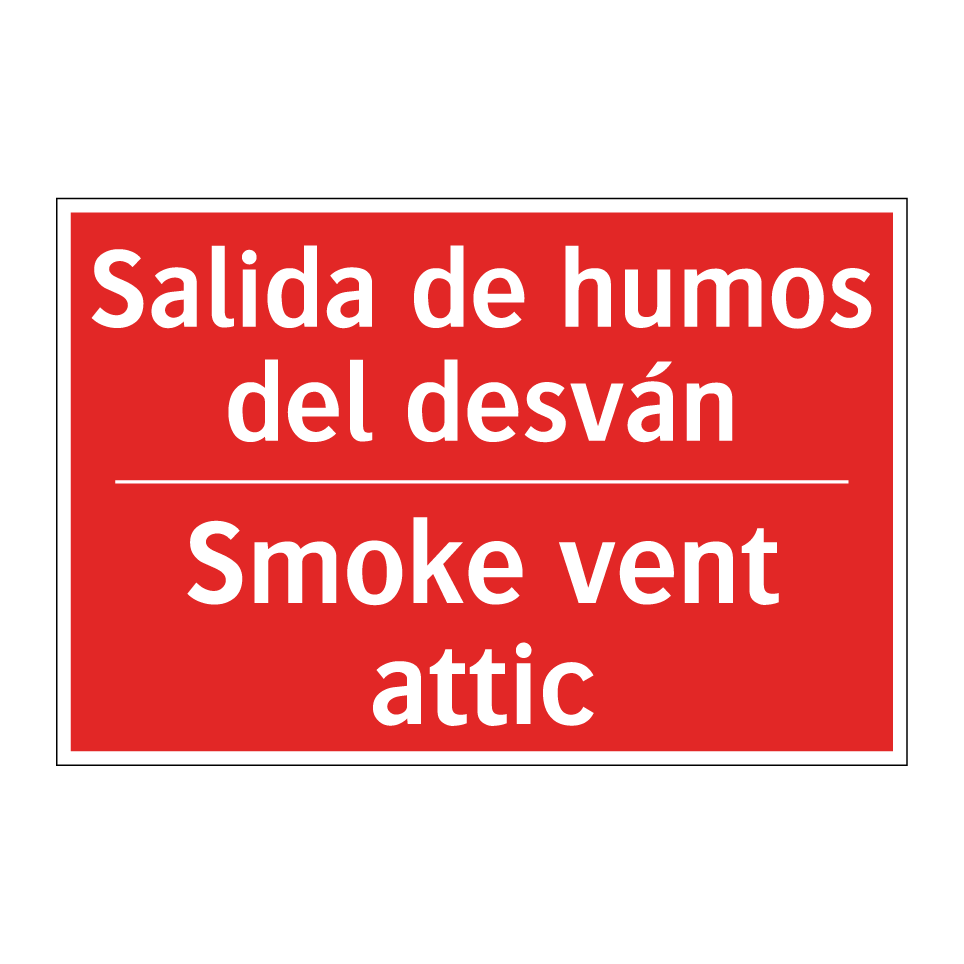 Salida de humos del desván - Smoke vent attic
