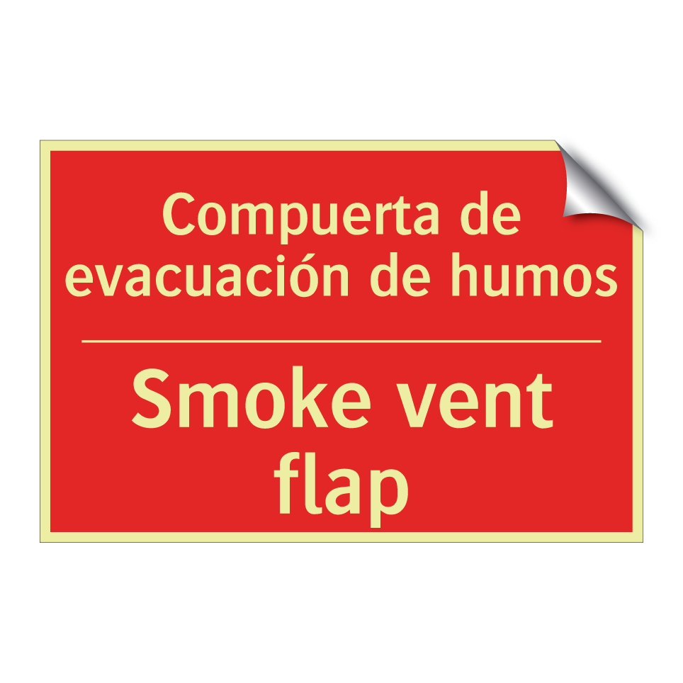 Compuerta de evacuación de /.../ - Smoke vent flap