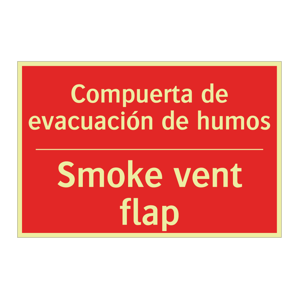 Compuerta de evacuación de /.../ - Smoke vent flap