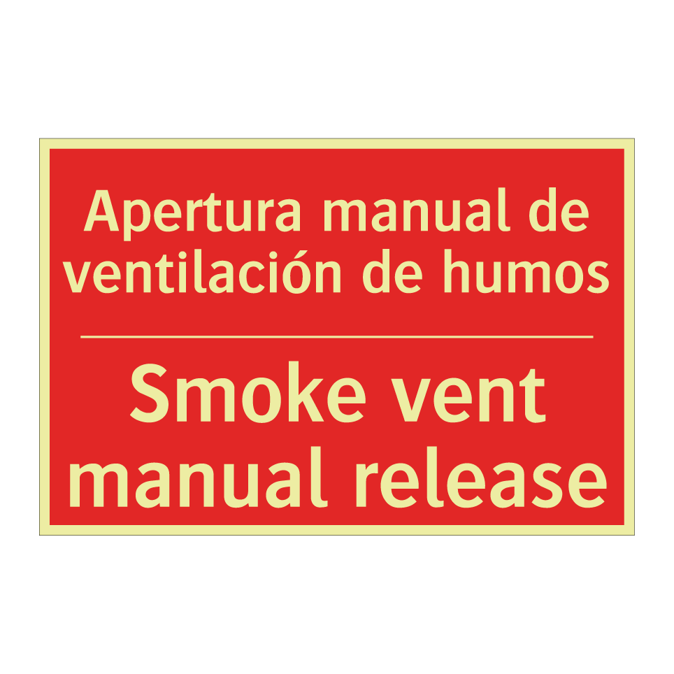 Apertura manual de /.../ - Smoke vent manual release