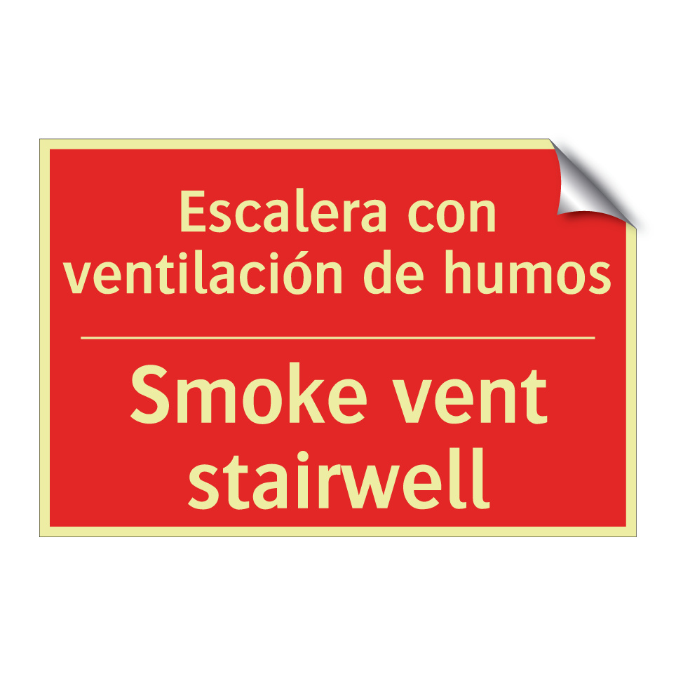 Escalera con ventilación de /.../ - Smoke vent stairwell