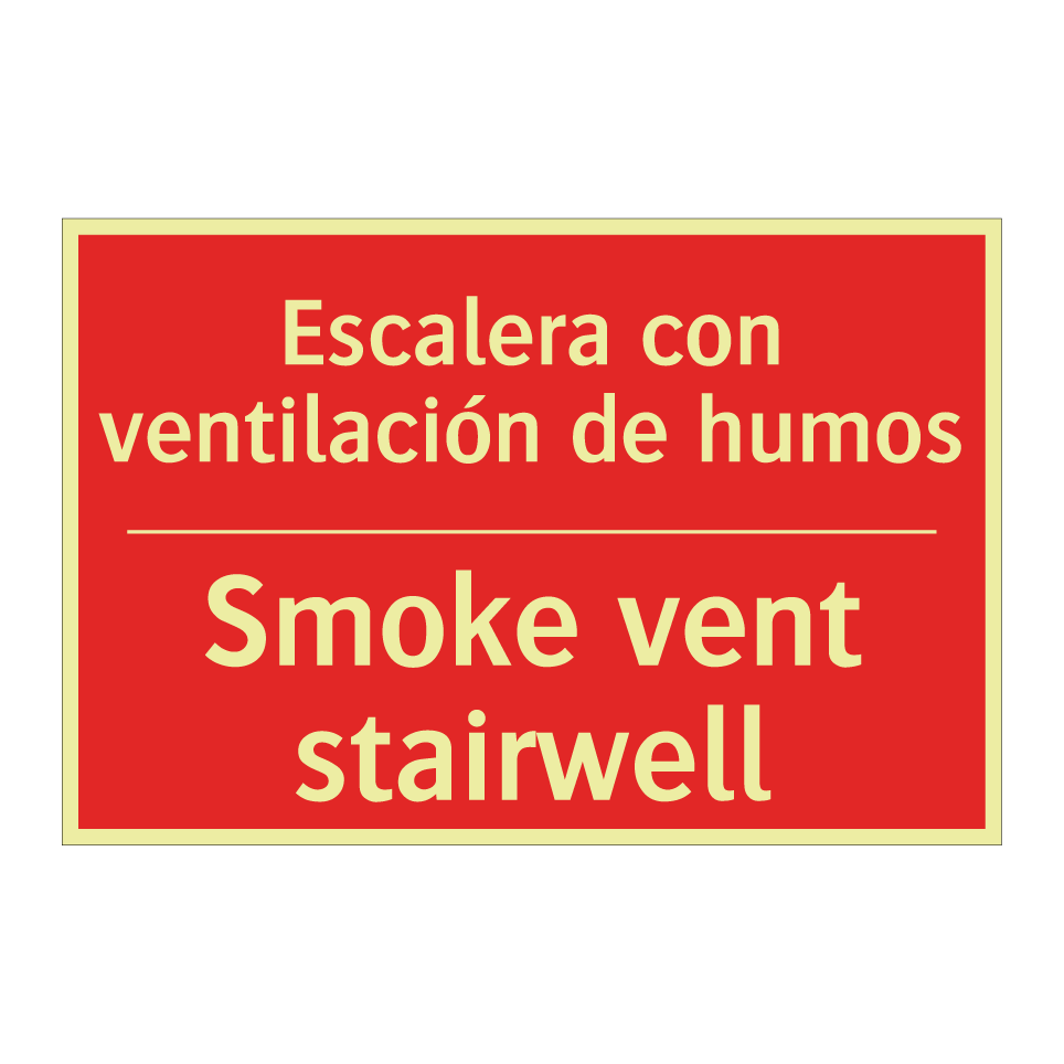 Escalera con ventilación de /.../ - Smoke vent stairwell