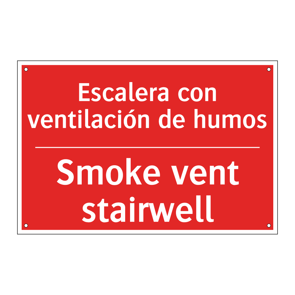 Escalera con ventilación de /.../ - Smoke vent stairwell