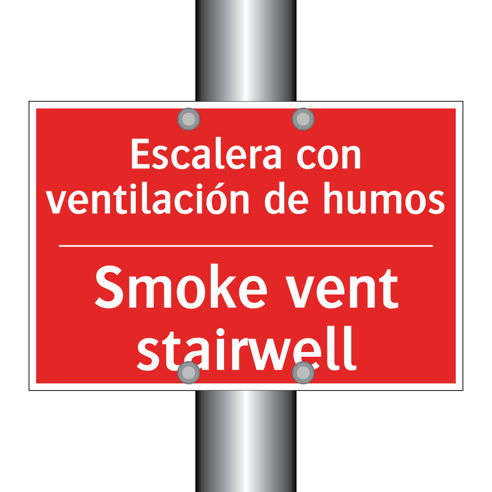 Escalera con ventilación de /.../ - Smoke vent stairwell