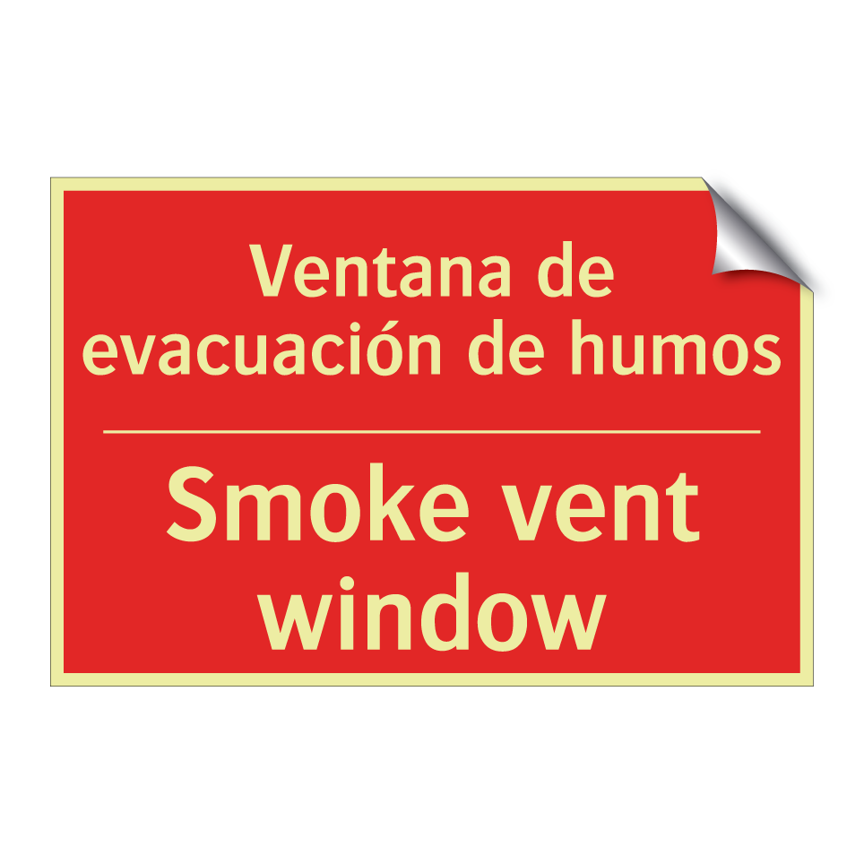 Ventana de evacuación de humos - Smoke vent window