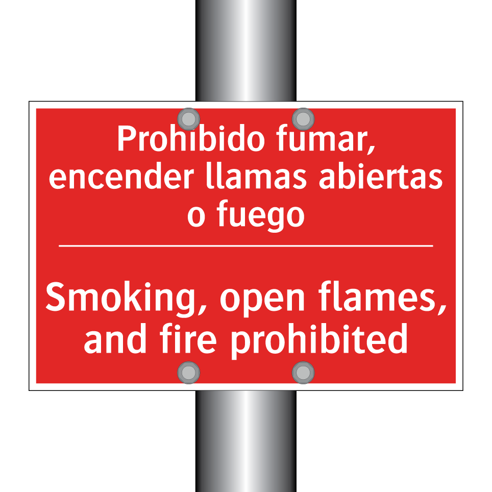 Prohibido fumar, encender /.../ - Smoking, open flames, and /.../