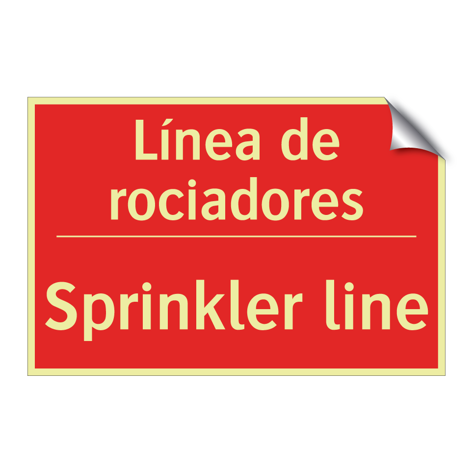Línea de rociadores - Sprinkler line