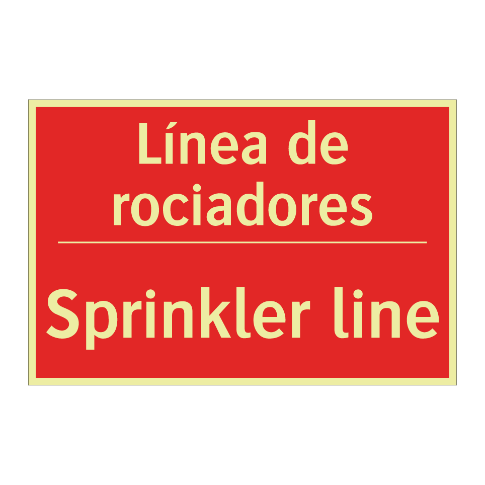 Línea de rociadores - Sprinkler line