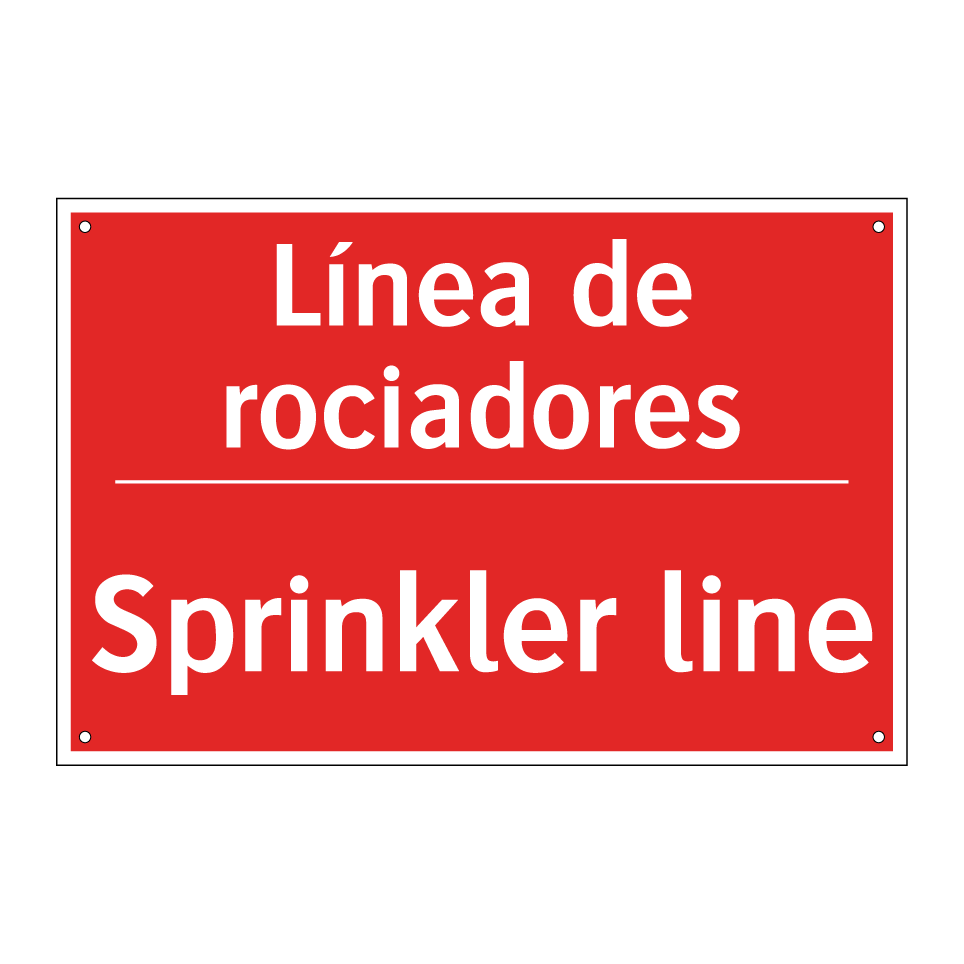 Línea de rociadores - Sprinkler line