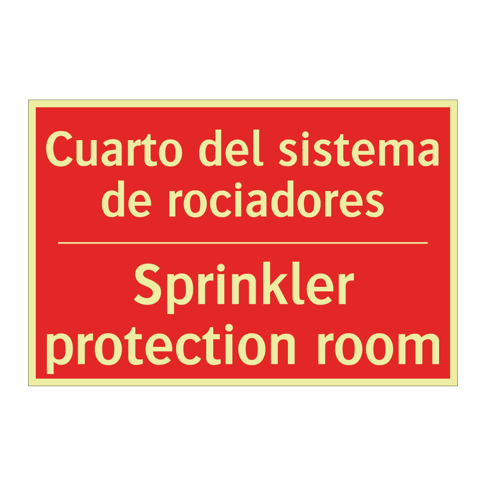 Cuarto del sistema de /.../ - Sprinkler protection room