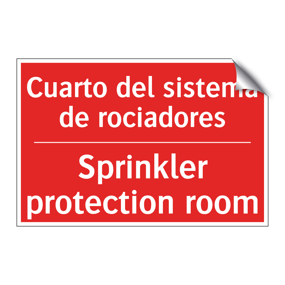 Cuarto del sistema de /.../ - Sprinkler protection room