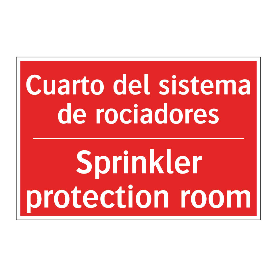 Cuarto del sistema de /.../ - Sprinkler protection room