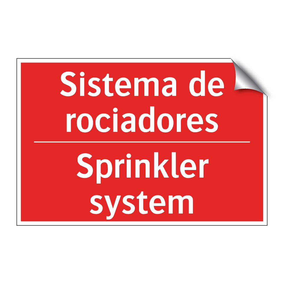 Sistema de rociadores - Sprinkler system