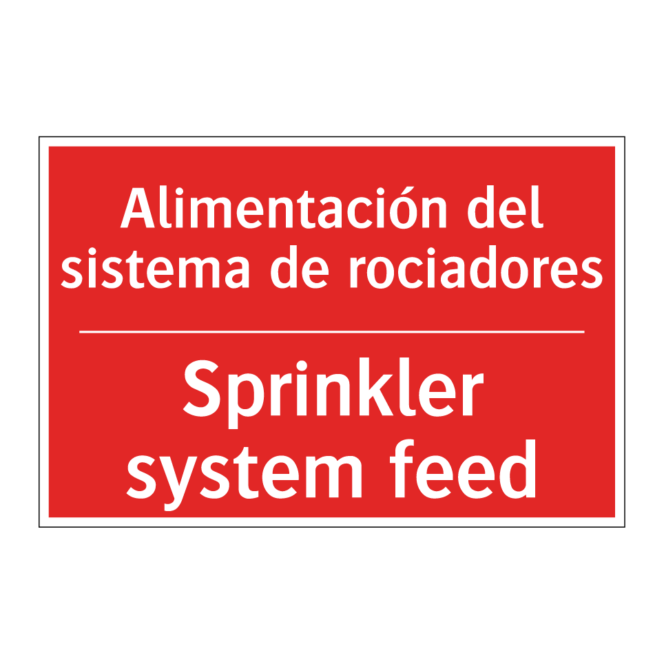 Alimentación del sistema de /.../ - Sprinkler system feed