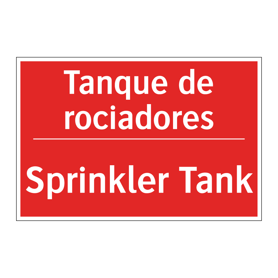 Tanque de rociadores - Sprinkler Tank