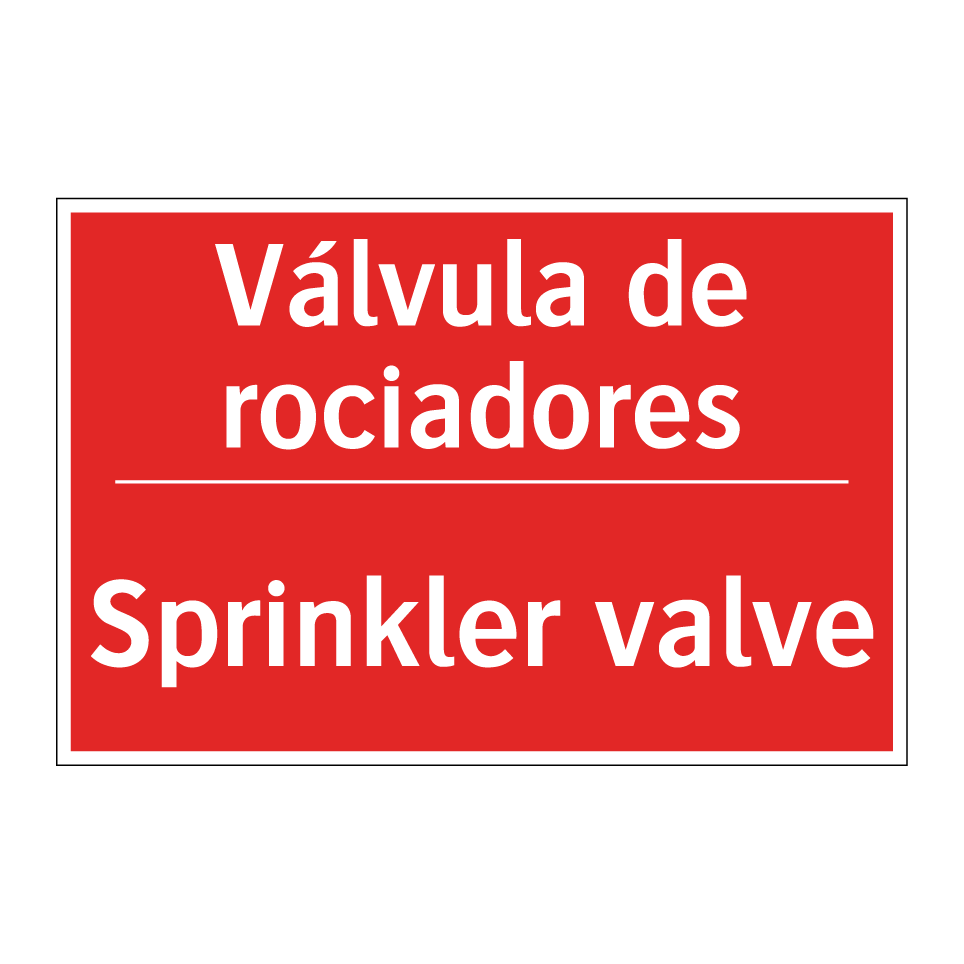 Válvula de rociadores - Sprinkler valve