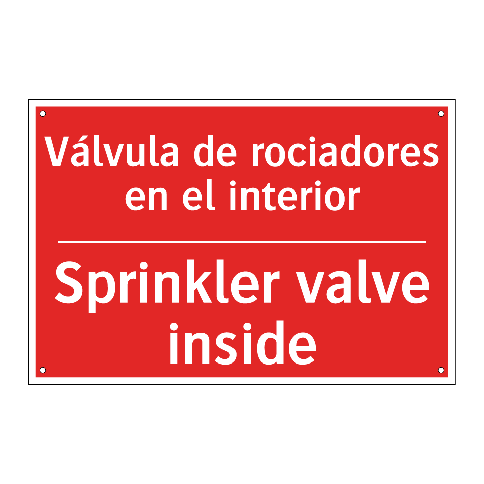 Válvula de rociadores en el /.../ - Sprinkler valve inside