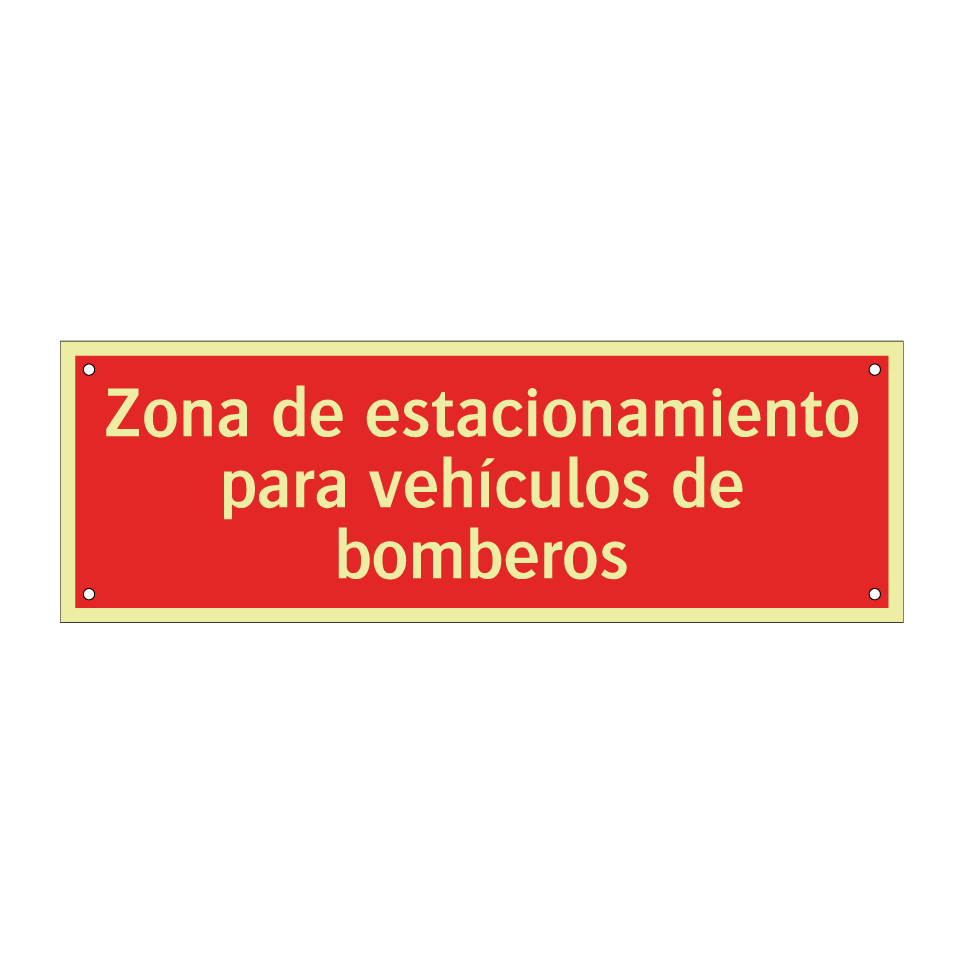 Zona de estacionamiento para vehículos de bomberos