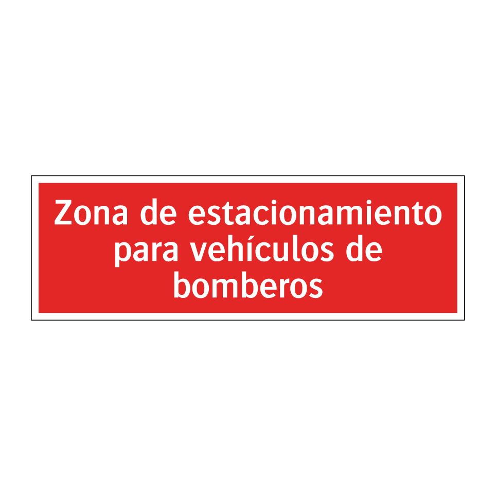 Zona de estacionamiento para vehículos de bomberos