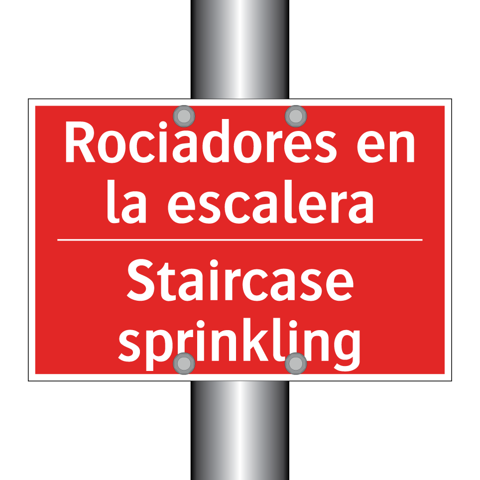 Rociadores en la escalera - Staircase sprinkling