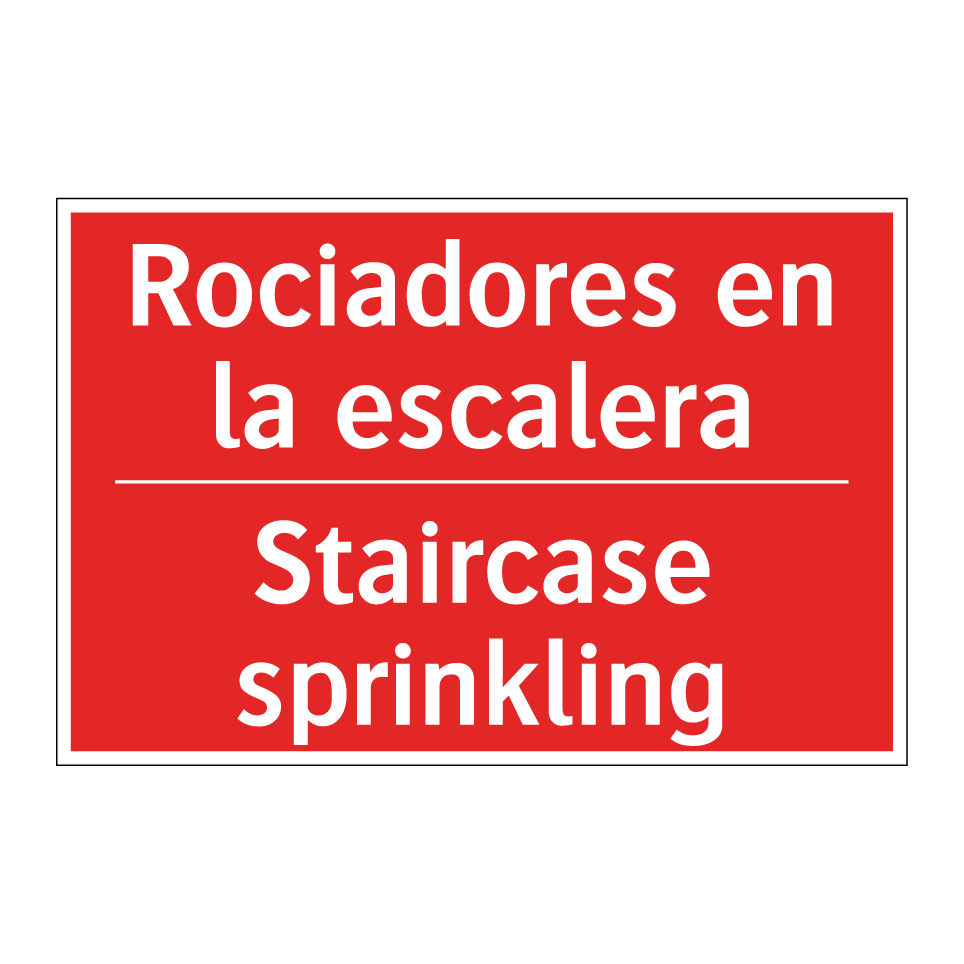 Rociadores en la escalera - Staircase sprinkling