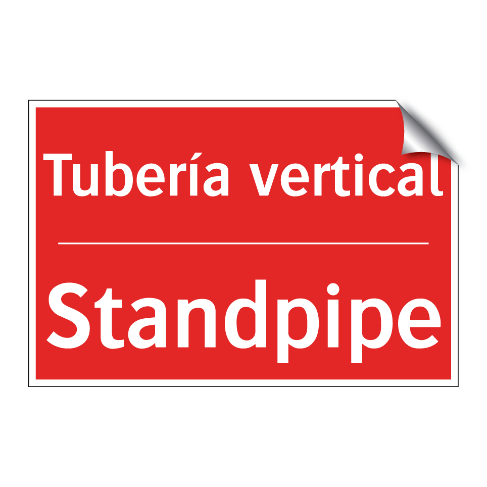 Tubería vertical - Standpipe