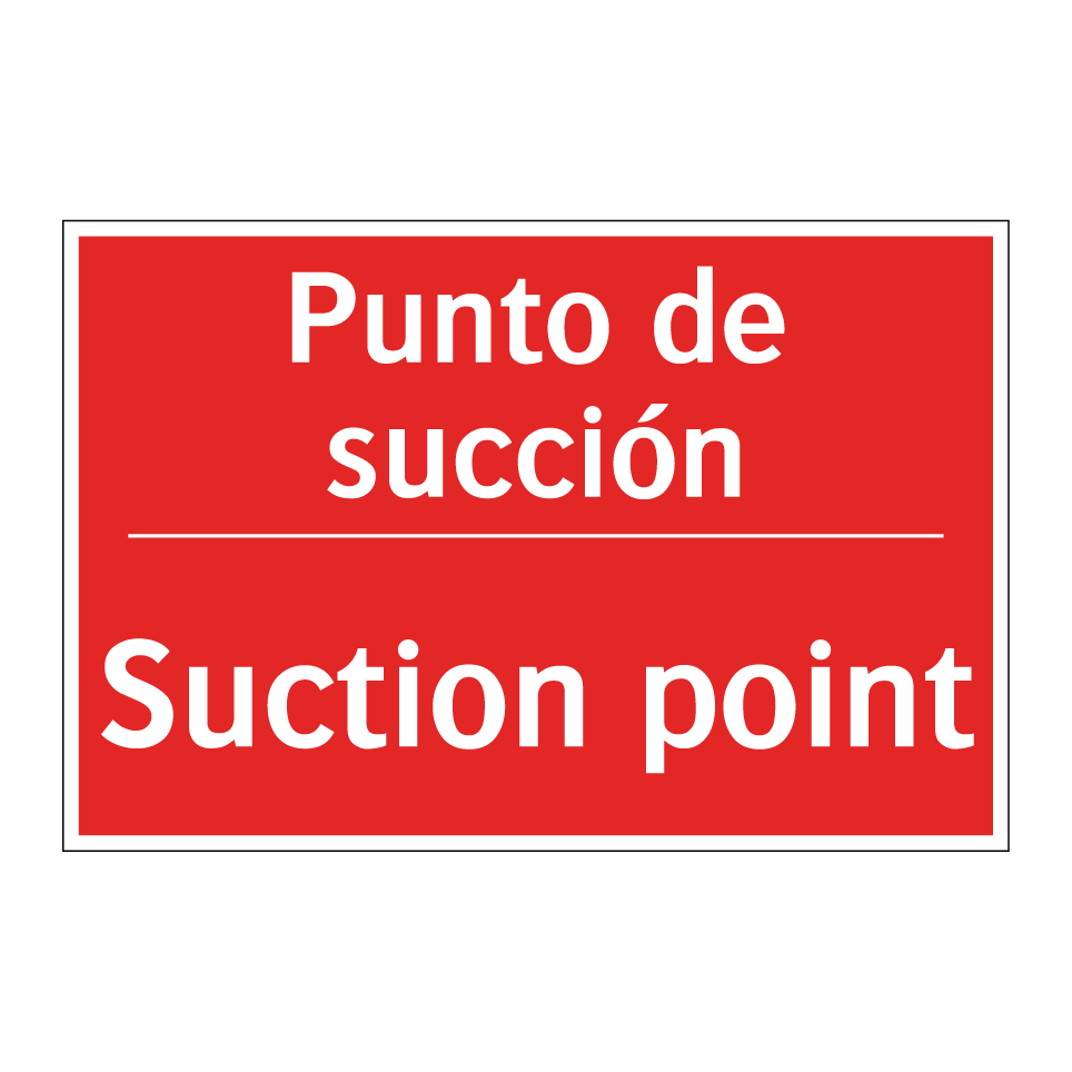 Punto de succión - Suction point