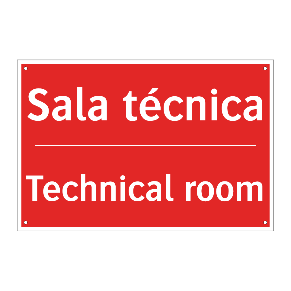 Sala técnica - Technical room