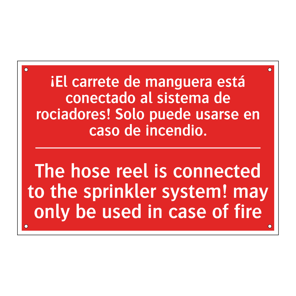 ¡El carrete de manguera está /.../ - The hose reel is connected to /.../