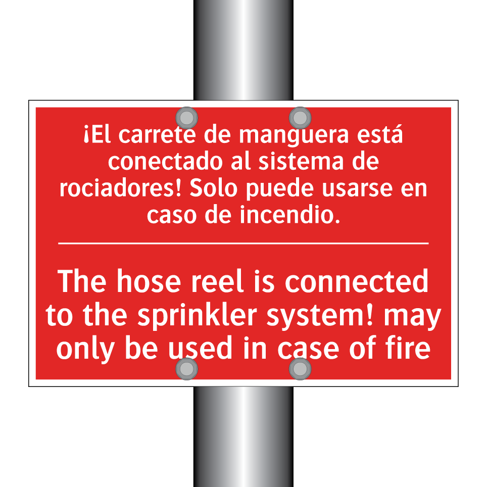 ¡El carrete de manguera está /.../ - The hose reel is connected to /.../
