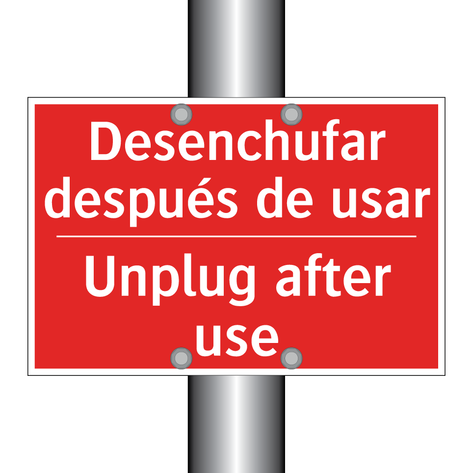 Desenchufar después de usar - Unplug after use