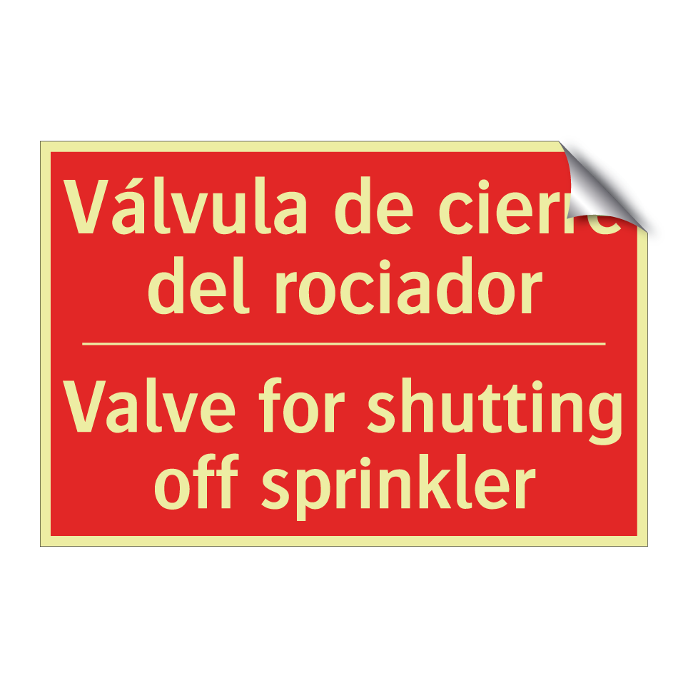 Válvula de cierre del rociador - Valve for shutting off /.../