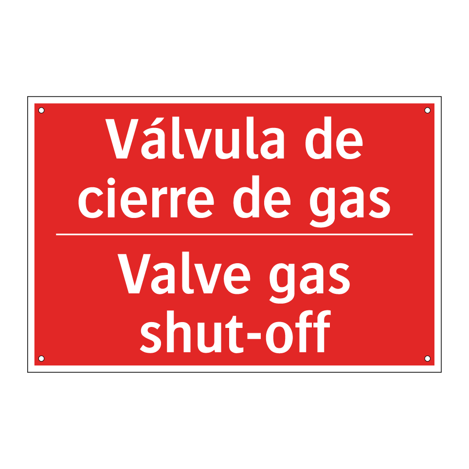 Válvula de cierre de gas - Valve gas shut-off