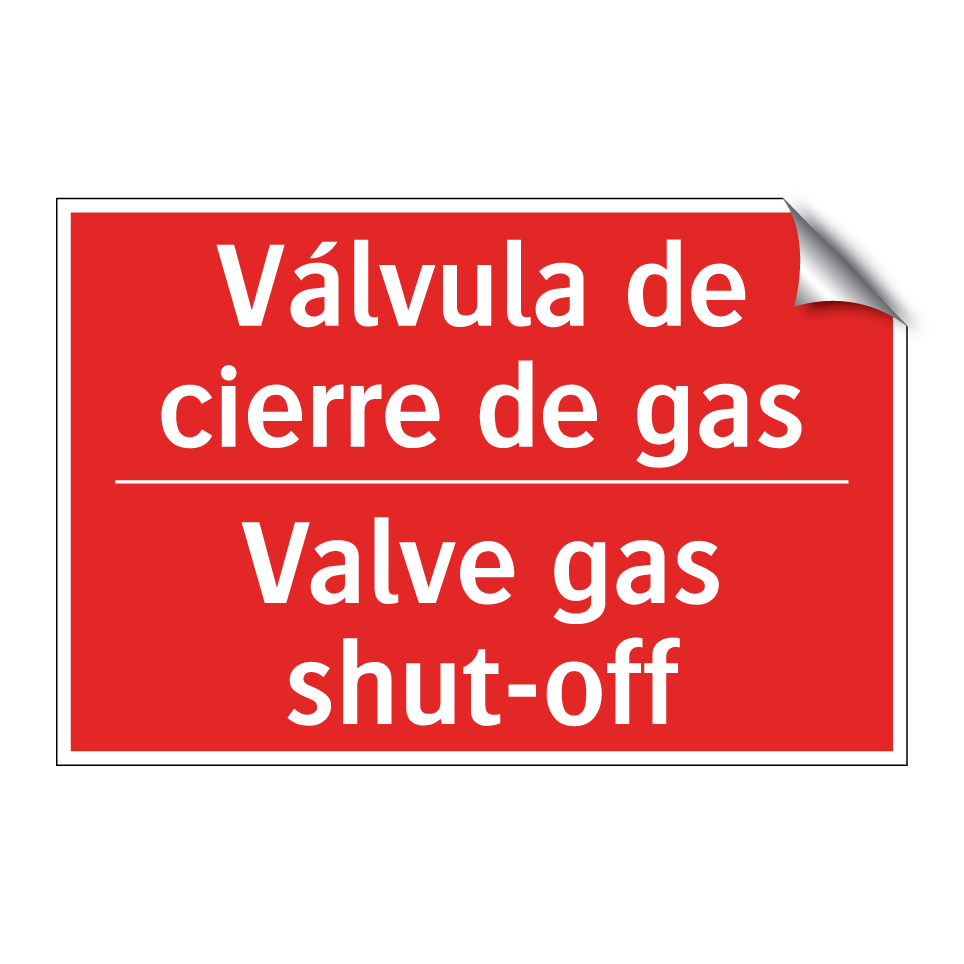 Válvula de cierre de gas - Valve gas shut-off