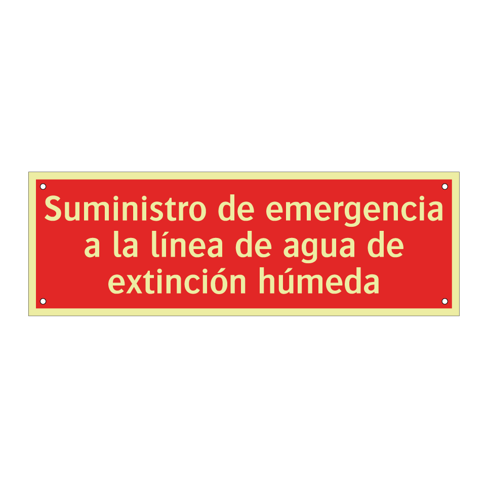 Suministro de emergencia a la línea de agua de extinción húmeda