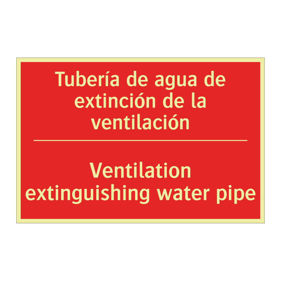 Tubería de agua de extinción /.../ - Ventilation extinguishing /.../