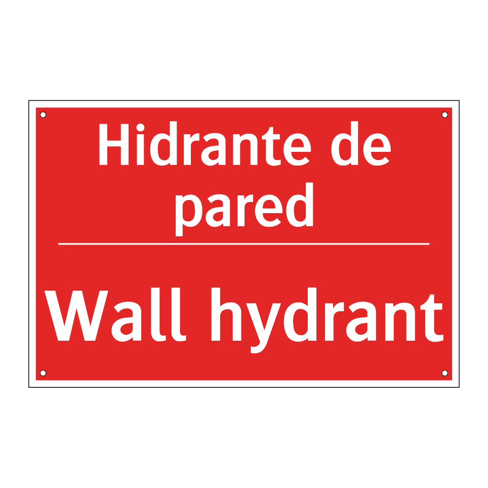 Hidrante de pared - Wall hydrant