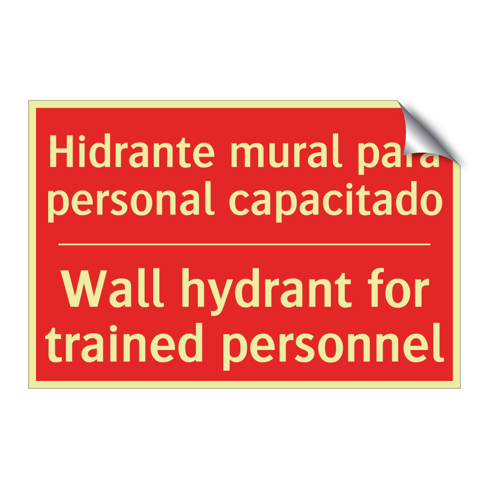Hidrante mural para personal /.../ - Wall hydrant for trained /.../