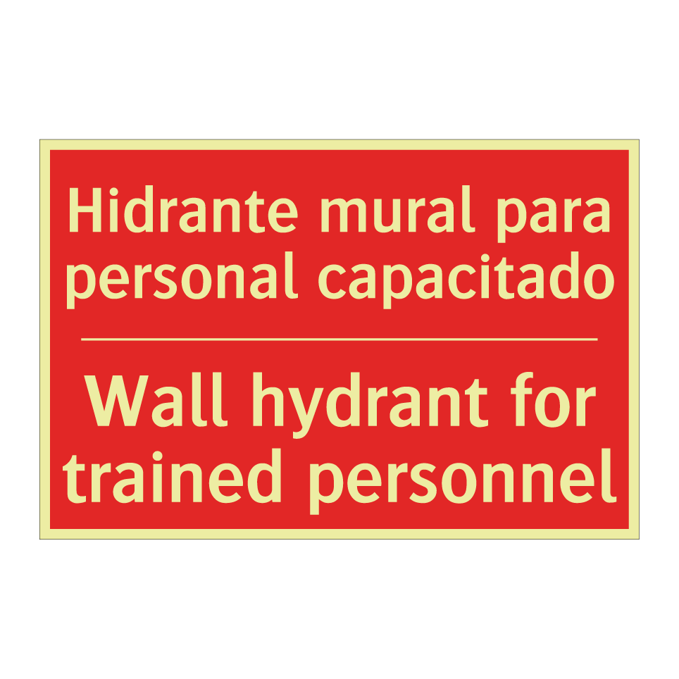 Hidrante mural para personal /.../ - Wall hydrant for trained /.../