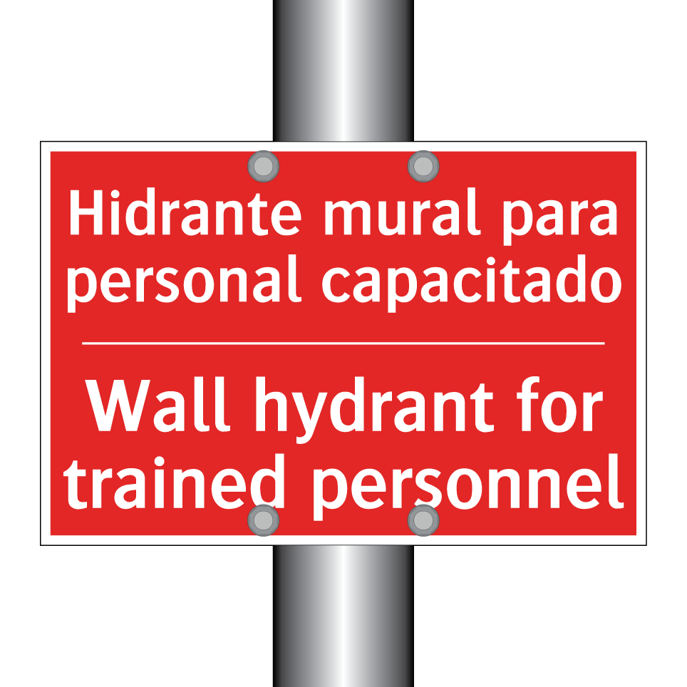 Hidrante mural para personal /.../ - Wall hydrant for trained /.../