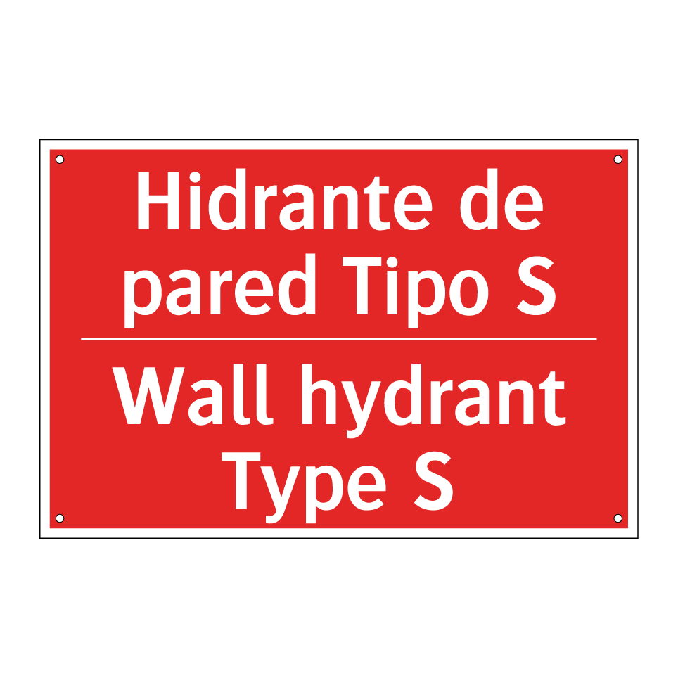 Hidrante de pared Tipo S - Wall hydrant Type S