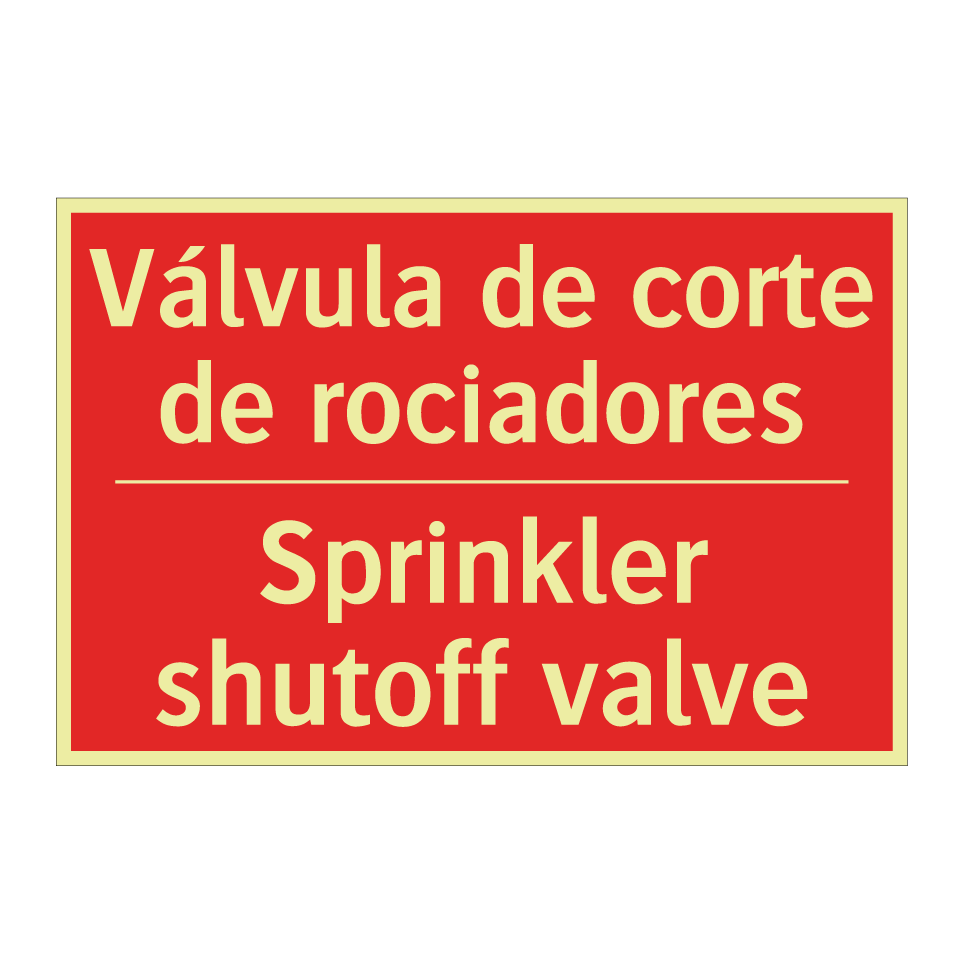 Válvula de corte de rociadores - Sprinkler shutoff valve