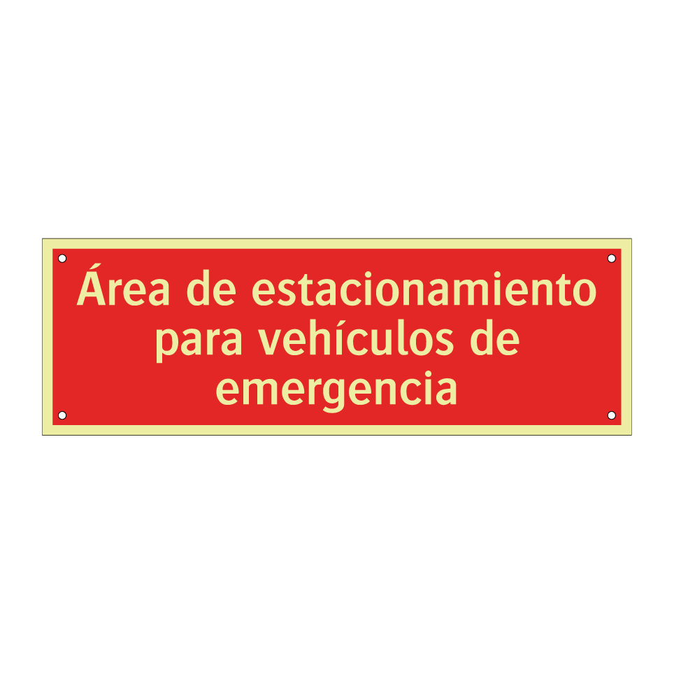 Área de estacionamiento para vehículos de emergencia