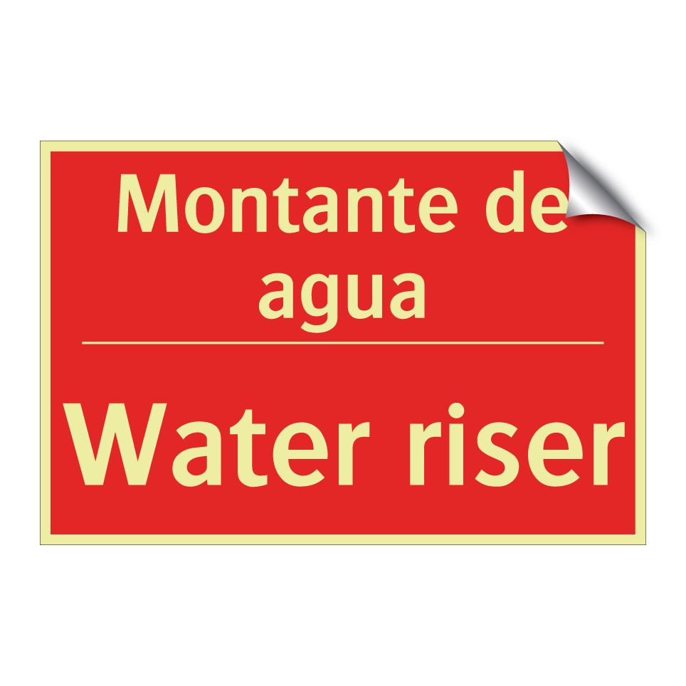 Montante de agua - Water riser