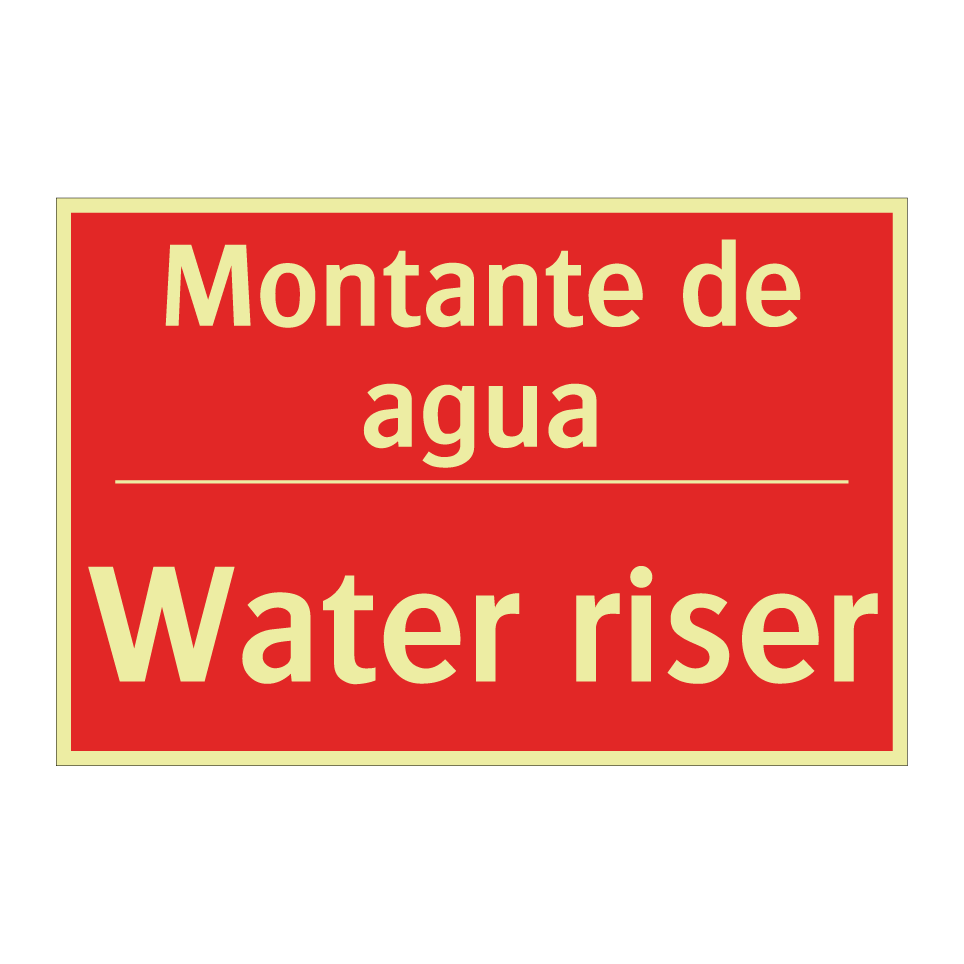 Montante de agua - Water riser