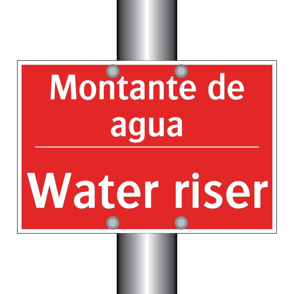 Montante de agua - Water riser