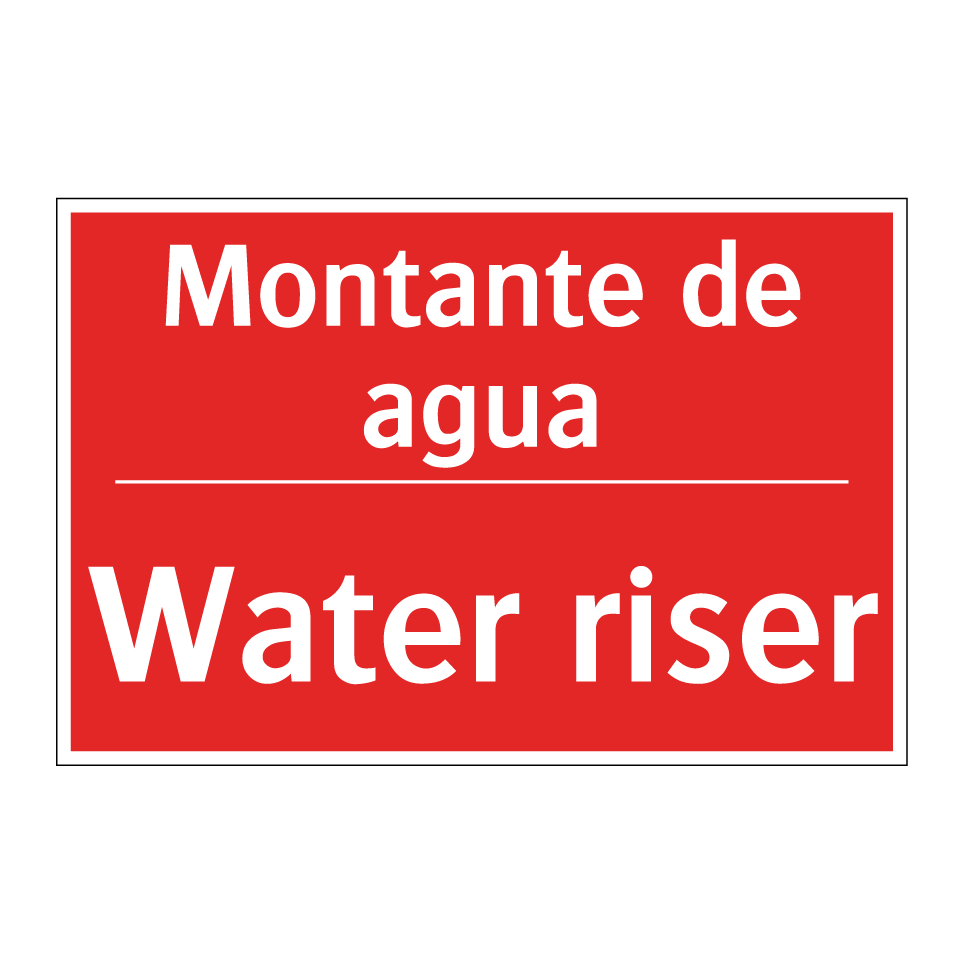 Montante de agua - Water riser
